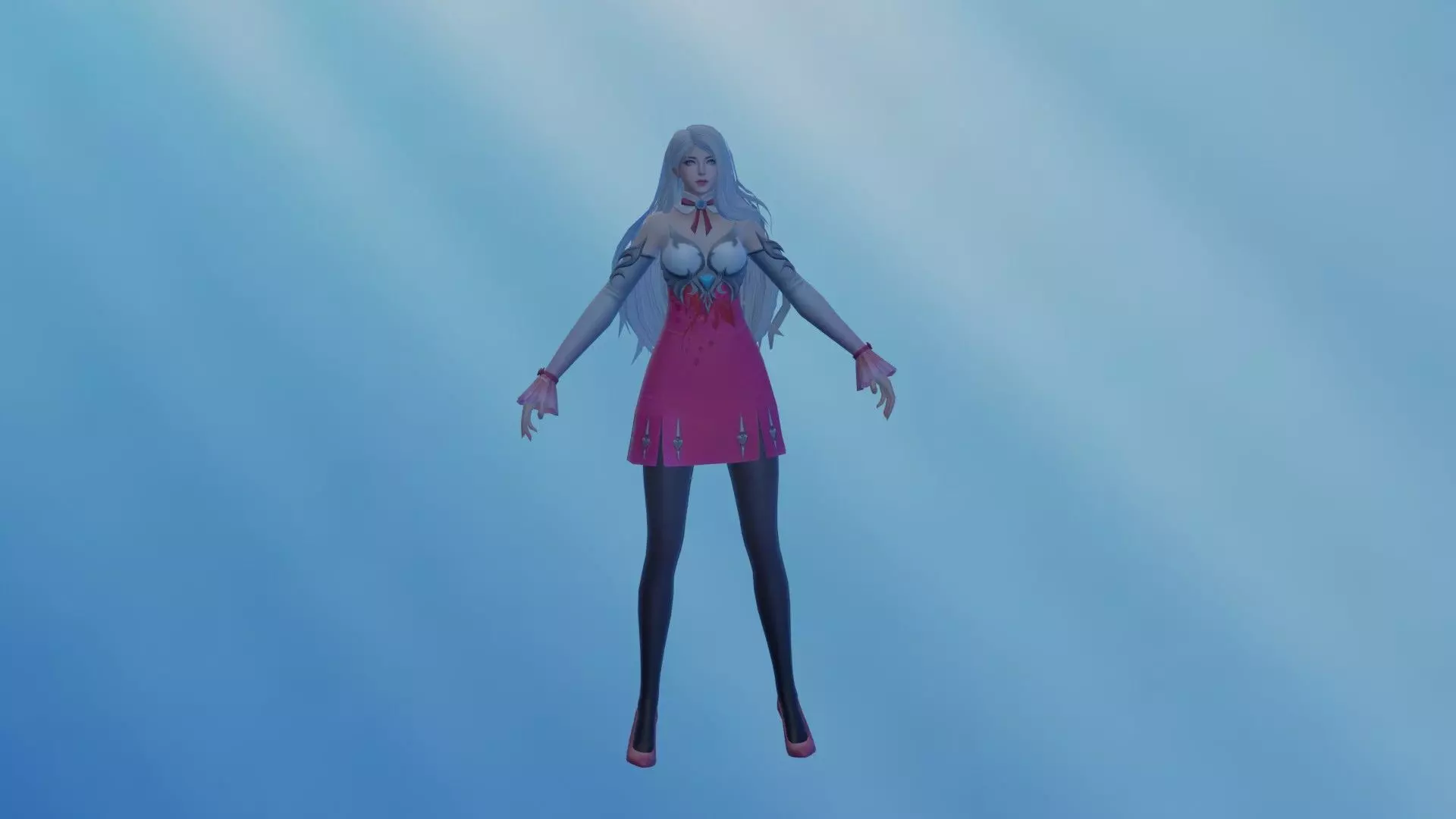 Elf Woman Rigged 3D Model 3D model