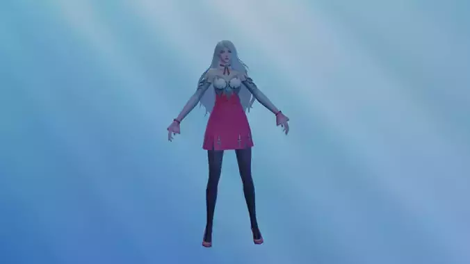 Elf Woman Rigged 3D Model