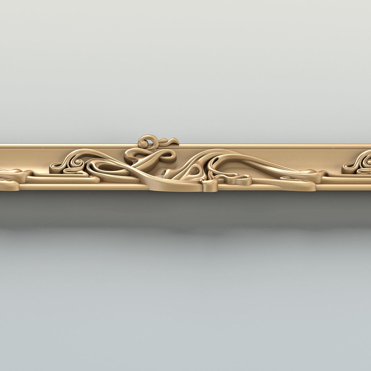 Molding 058 Art Nouveau 3D model_4