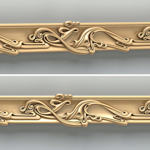 Molding 058 Art Nouveau 3D model
