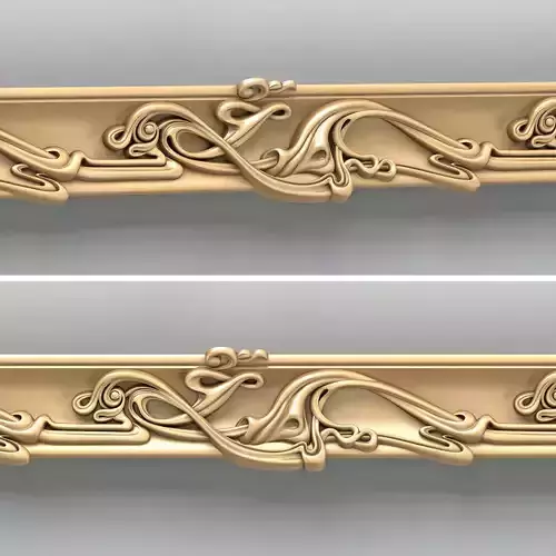 Molding 058 Art Nouveau 3D model