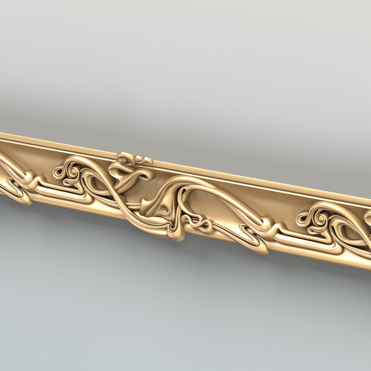 Molding 058 Art Nouveau 3D model_3