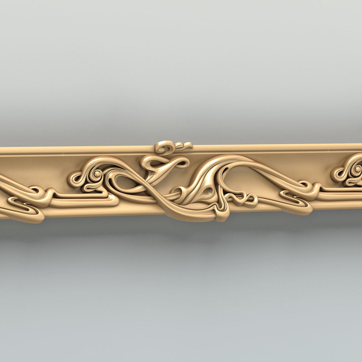 Molding 058 Art Nouveau 3D model_1
