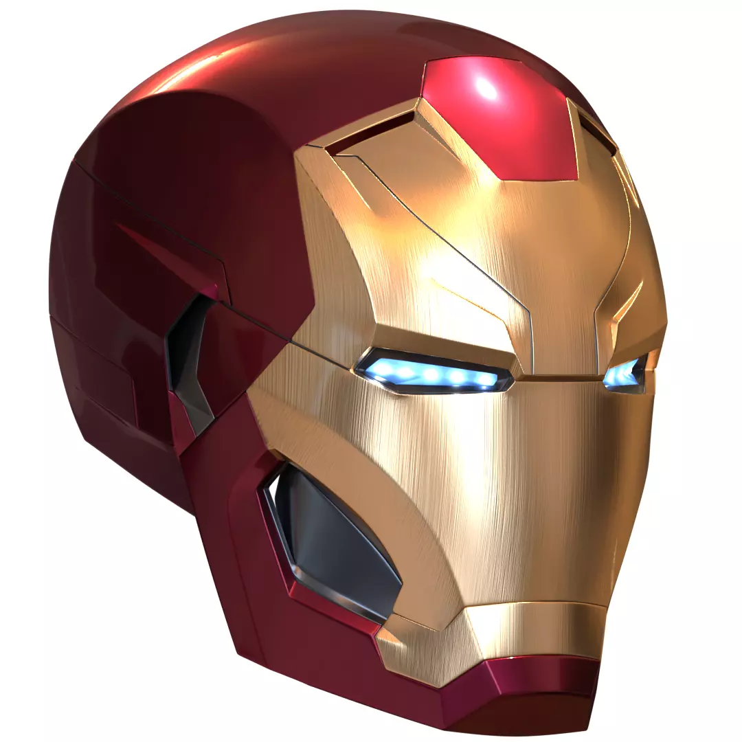 Iron Man MK 46 47 3d printable motorized helmet and inner detail 3D print model