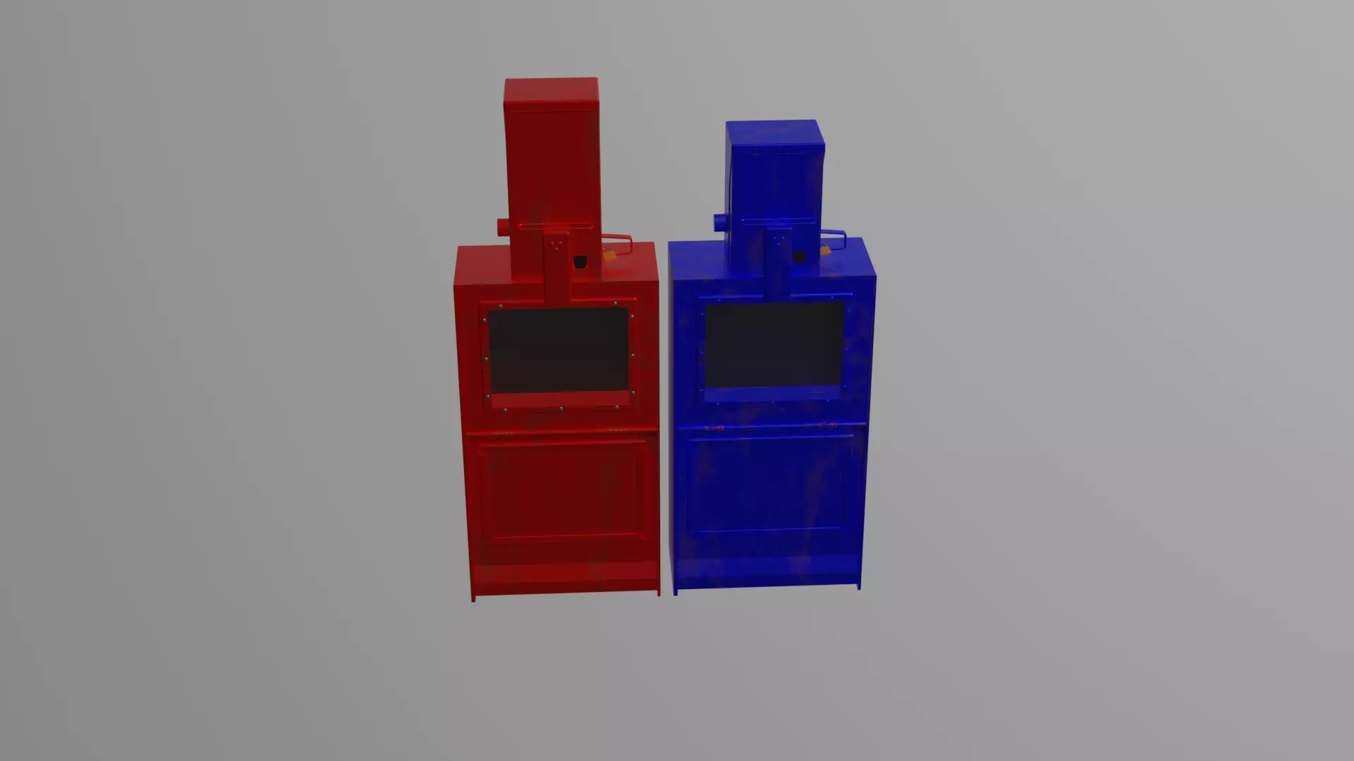 Newspaper box Free 3D model