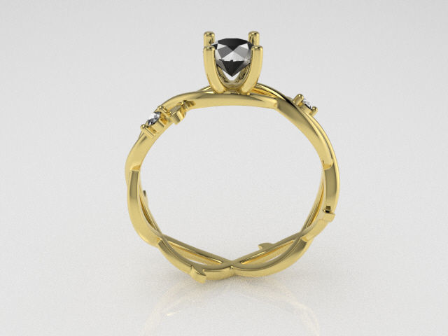 Anillo  corona espinas 3D print model_4