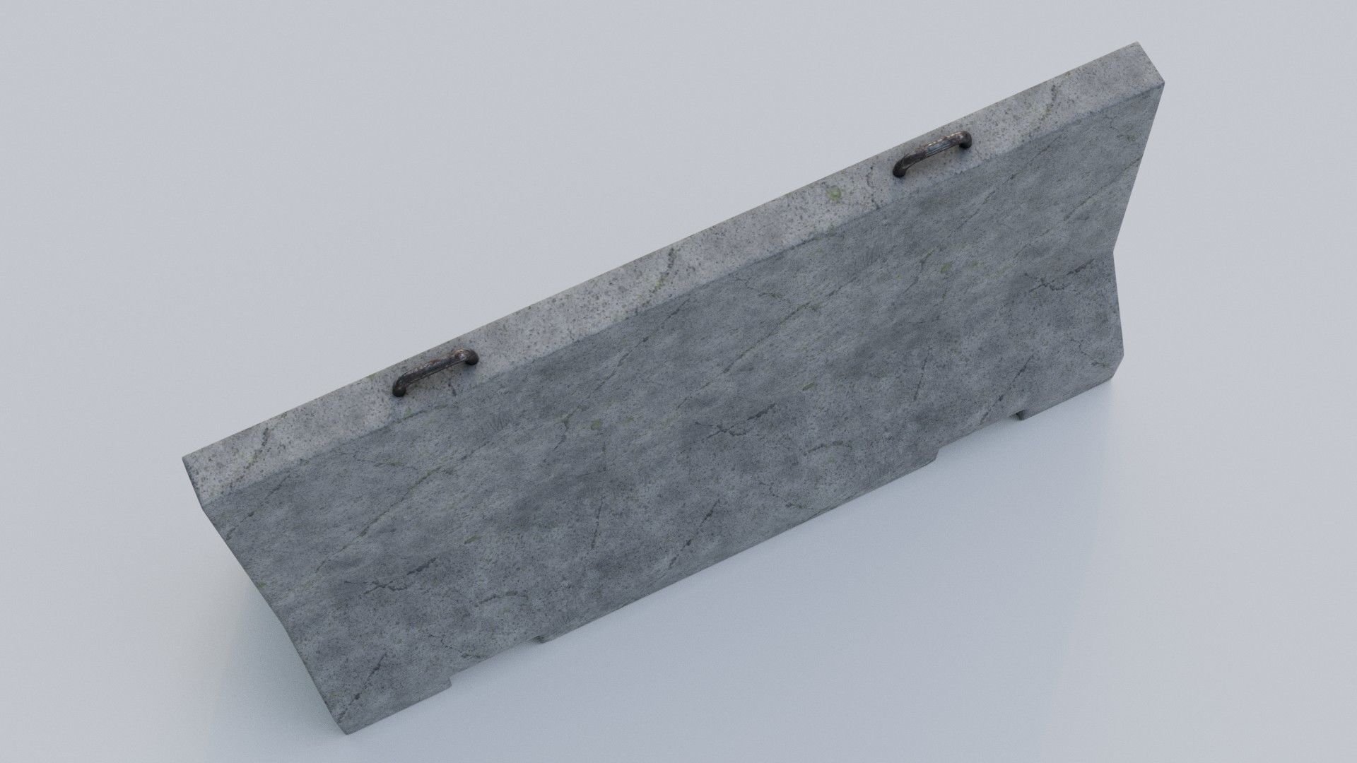 Concrete Barrier 3D model_7