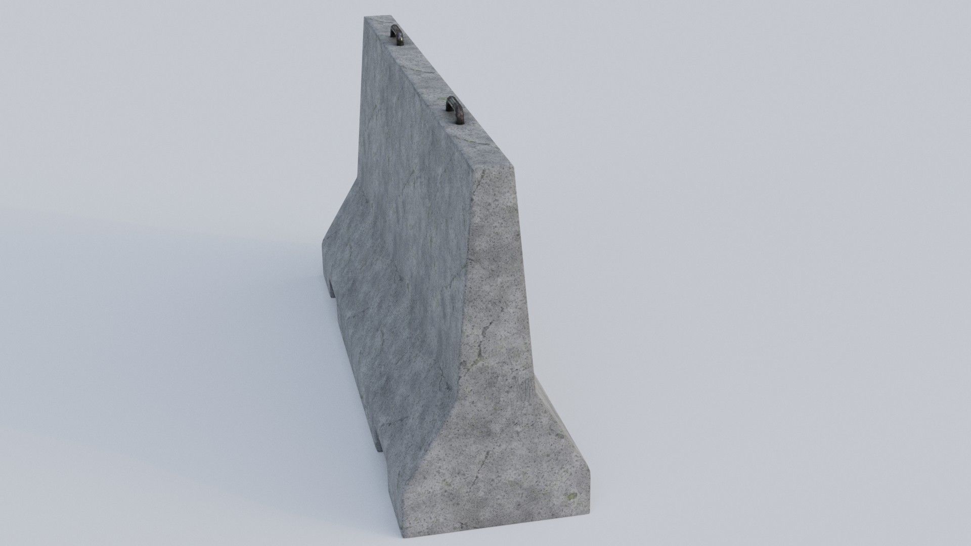 Concrete Barrier 3D model_3