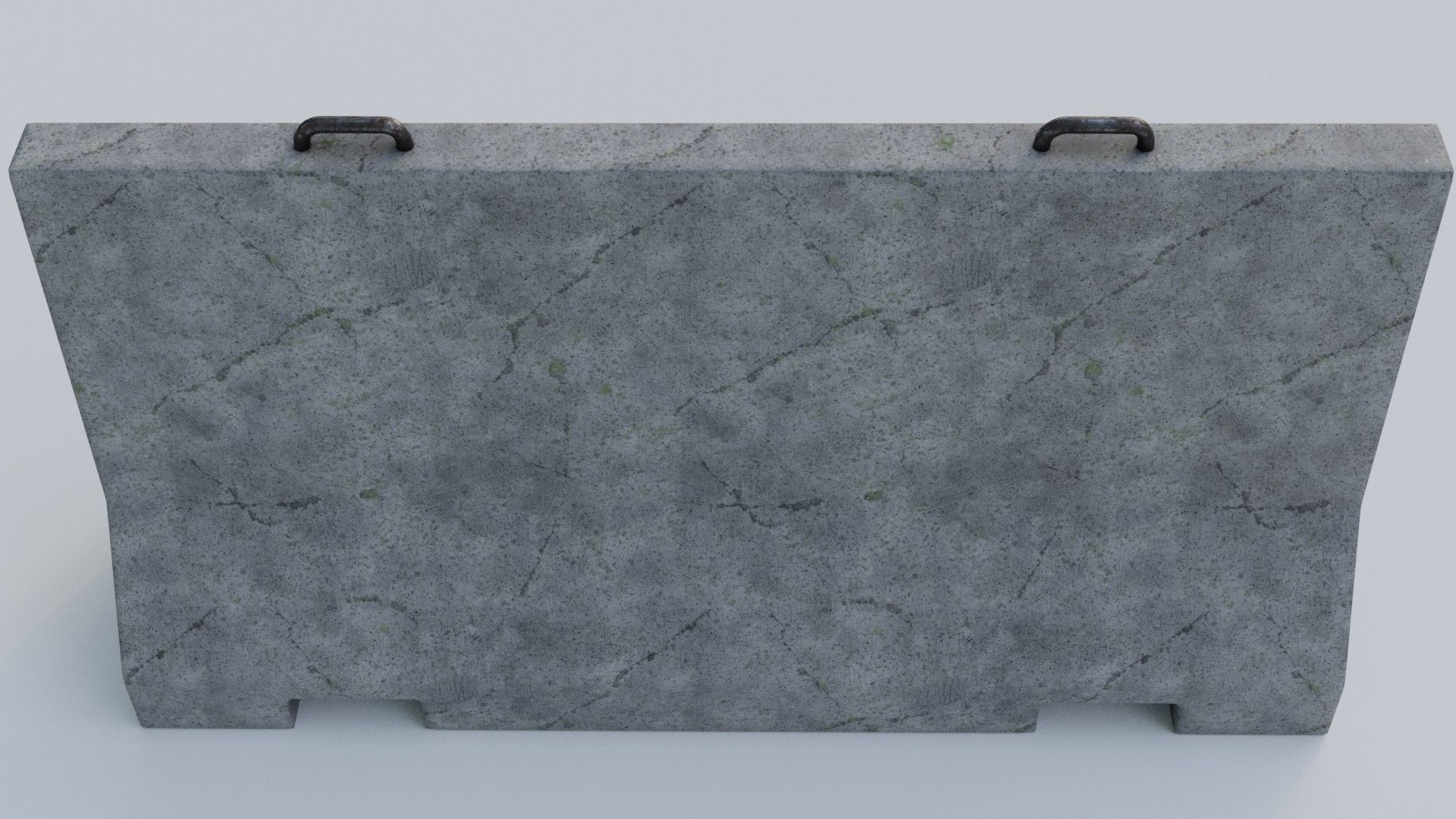 Concrete Barrier 3D model_4