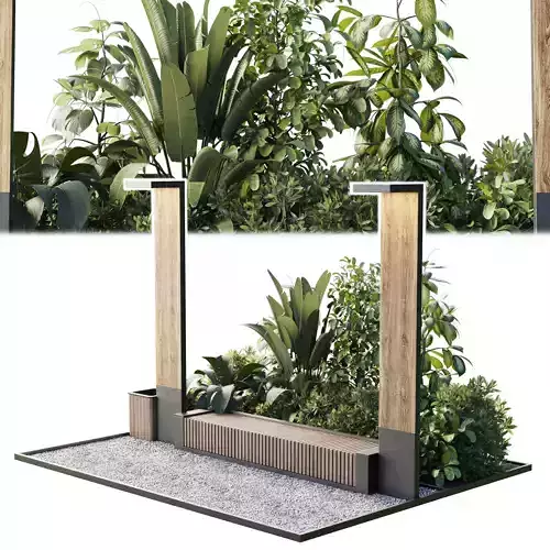 Urban Environment Urban Furniture Green Benches