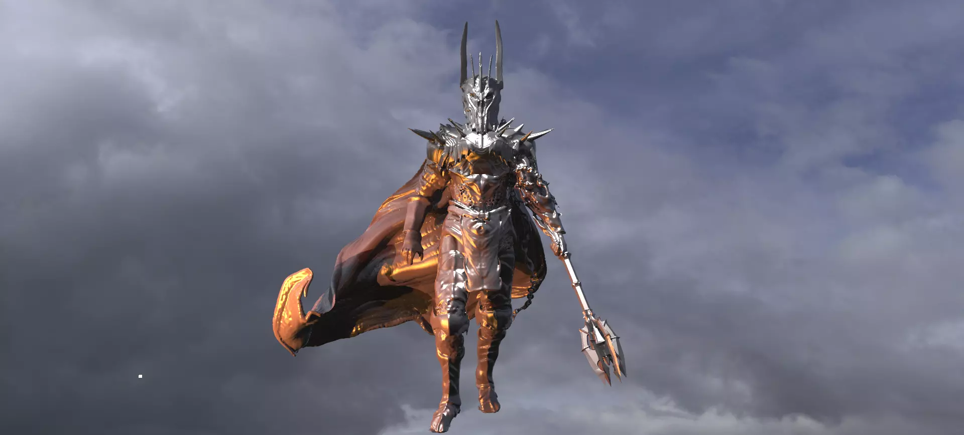 Sauron Statue 2   3D model_0