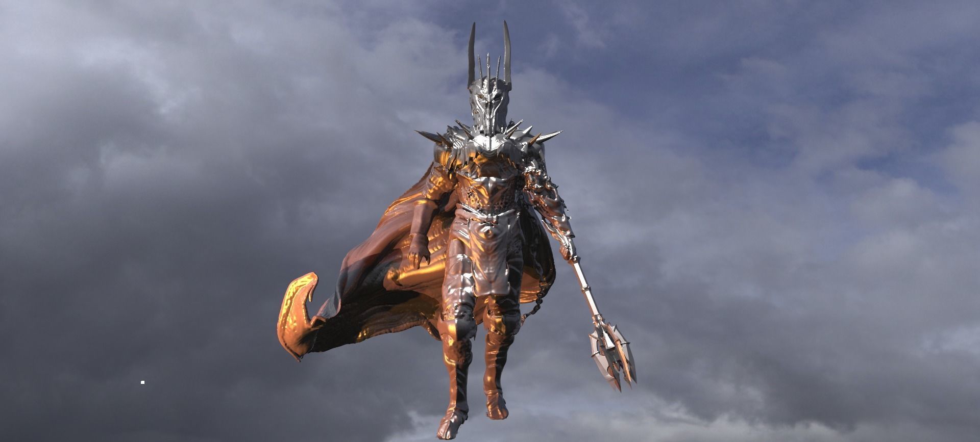 Sauron Statue 2   3D model_1