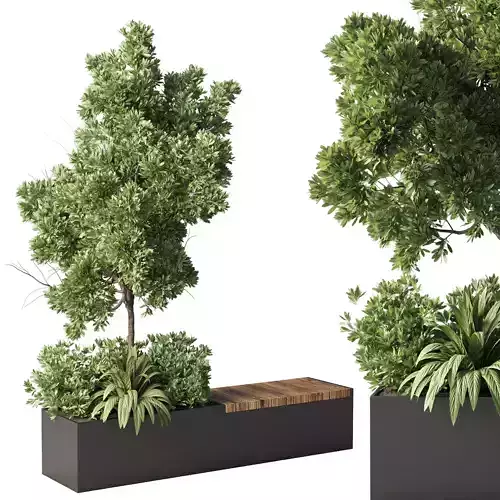 Urban Environment Urban Furniture Green Benches