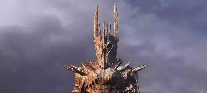 Sauron Statue Bust 3D model
