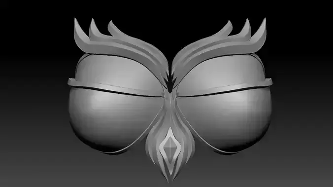 High-poly model armor chest