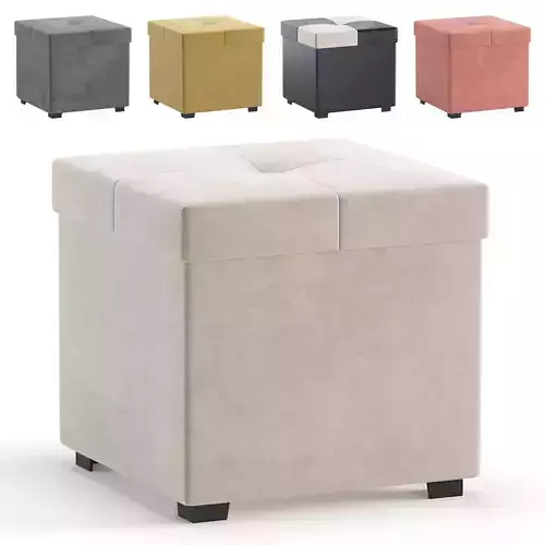 Pouffe Alpha 5 Colors Version Velvet and Leather divan ru