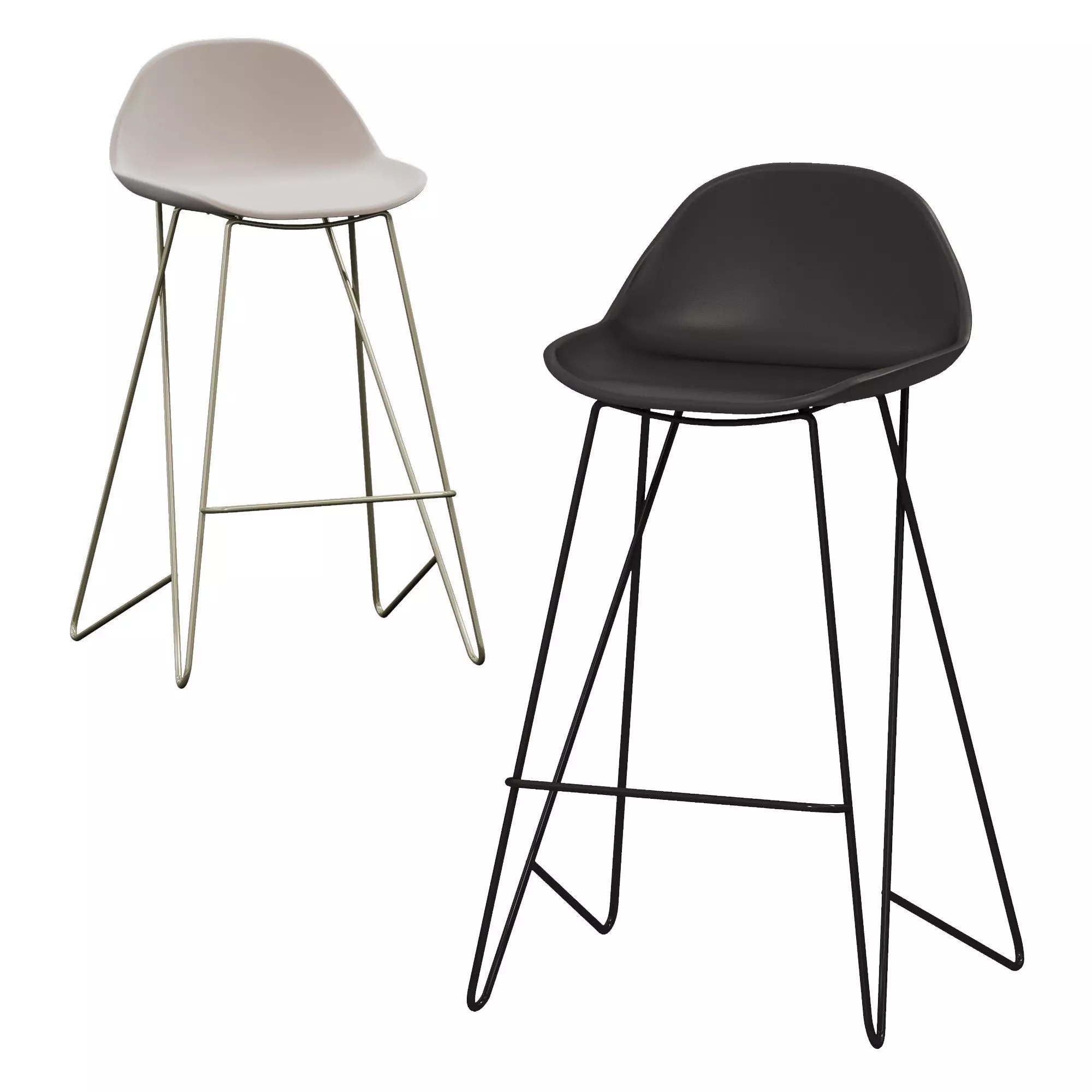 Origami by Cosmo Semibar chair Low-poly 3D model