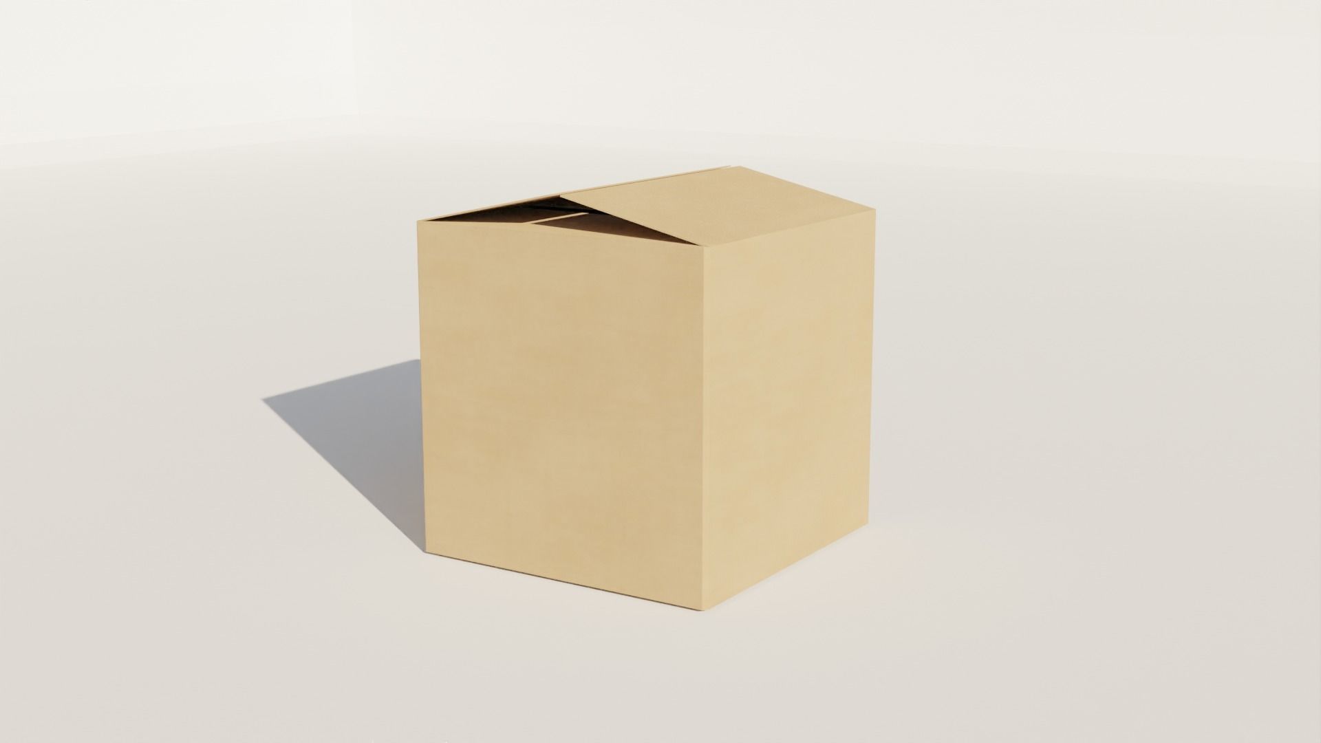 Low-Poly Cardboard Boxes Low-poly 3D model_3