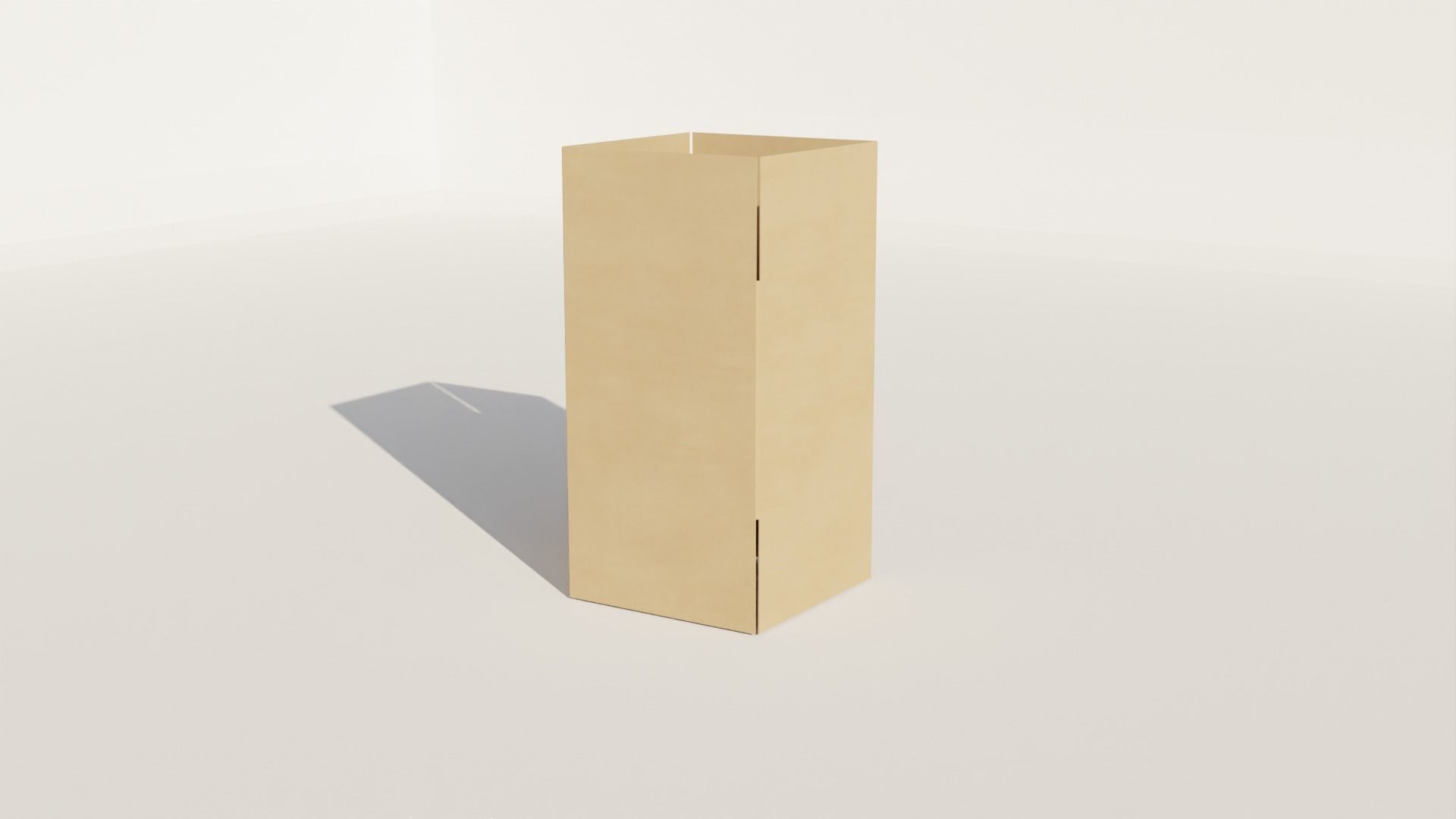 Low-Poly Cardboard Boxes Low-poly 3D model_2