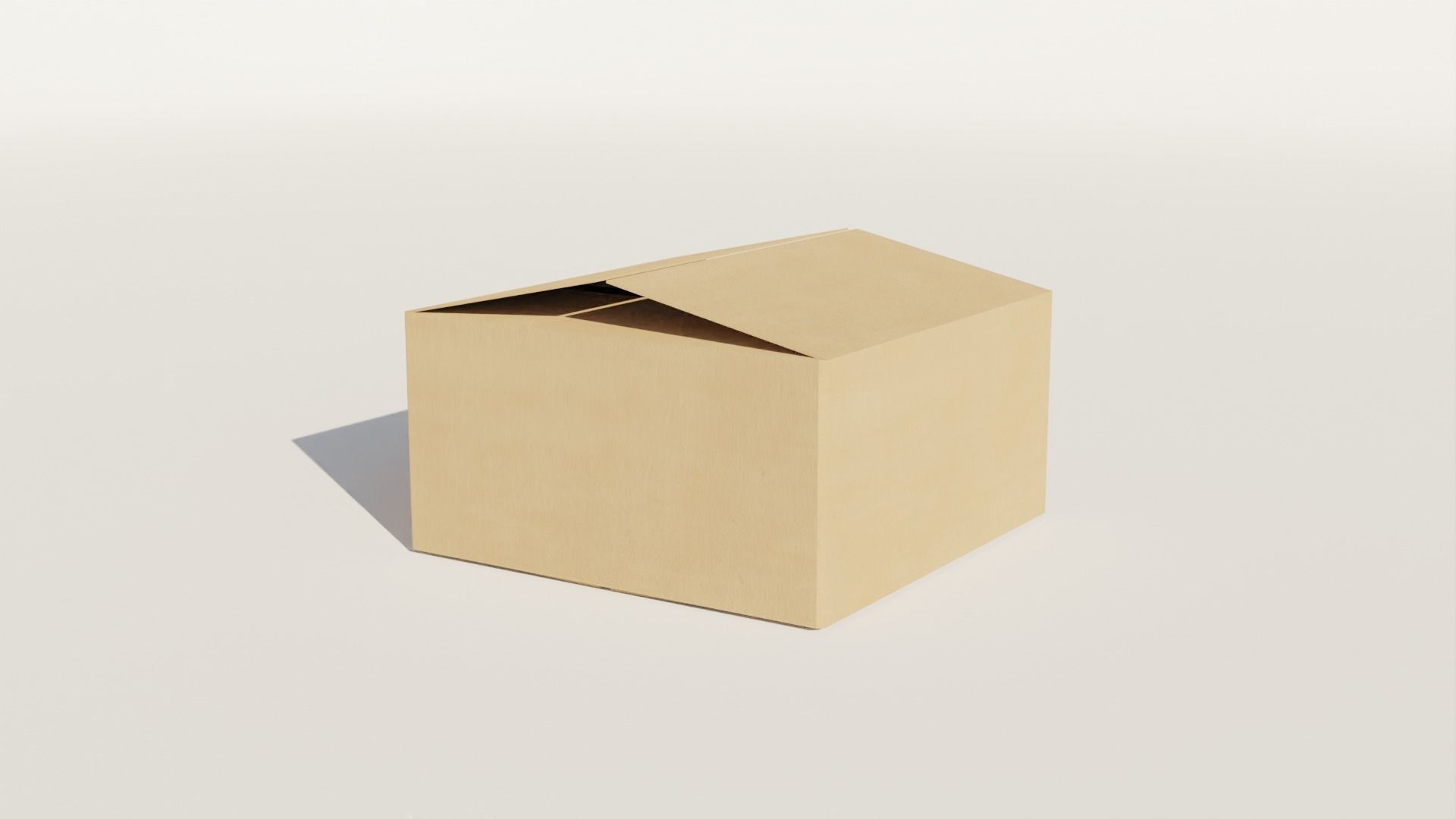 Low-Poly Cardboard Boxes Low-poly 3D model_7