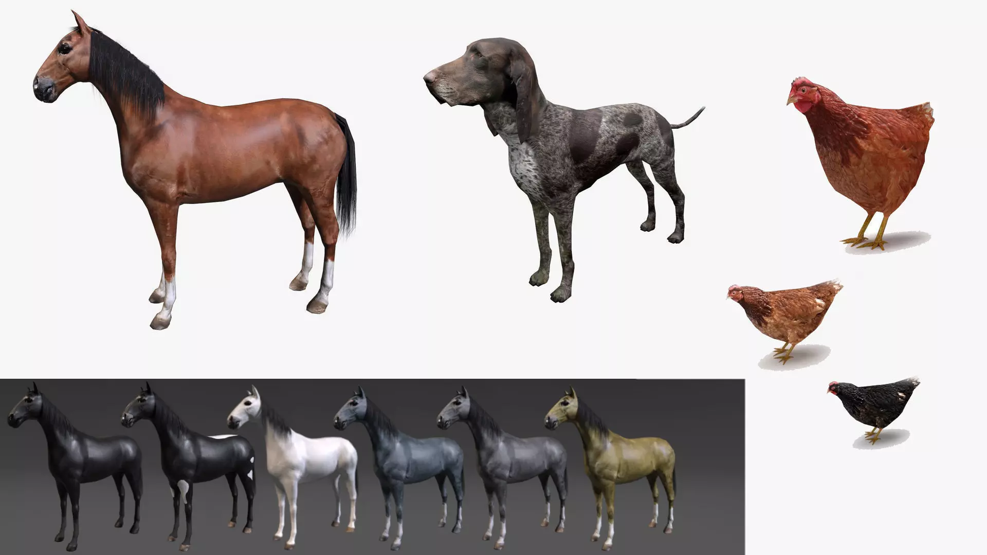 Generic animals low poly collection _0