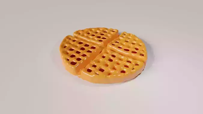 Waffles Procedural Modelling With GEOMETRY NODE 3D print model