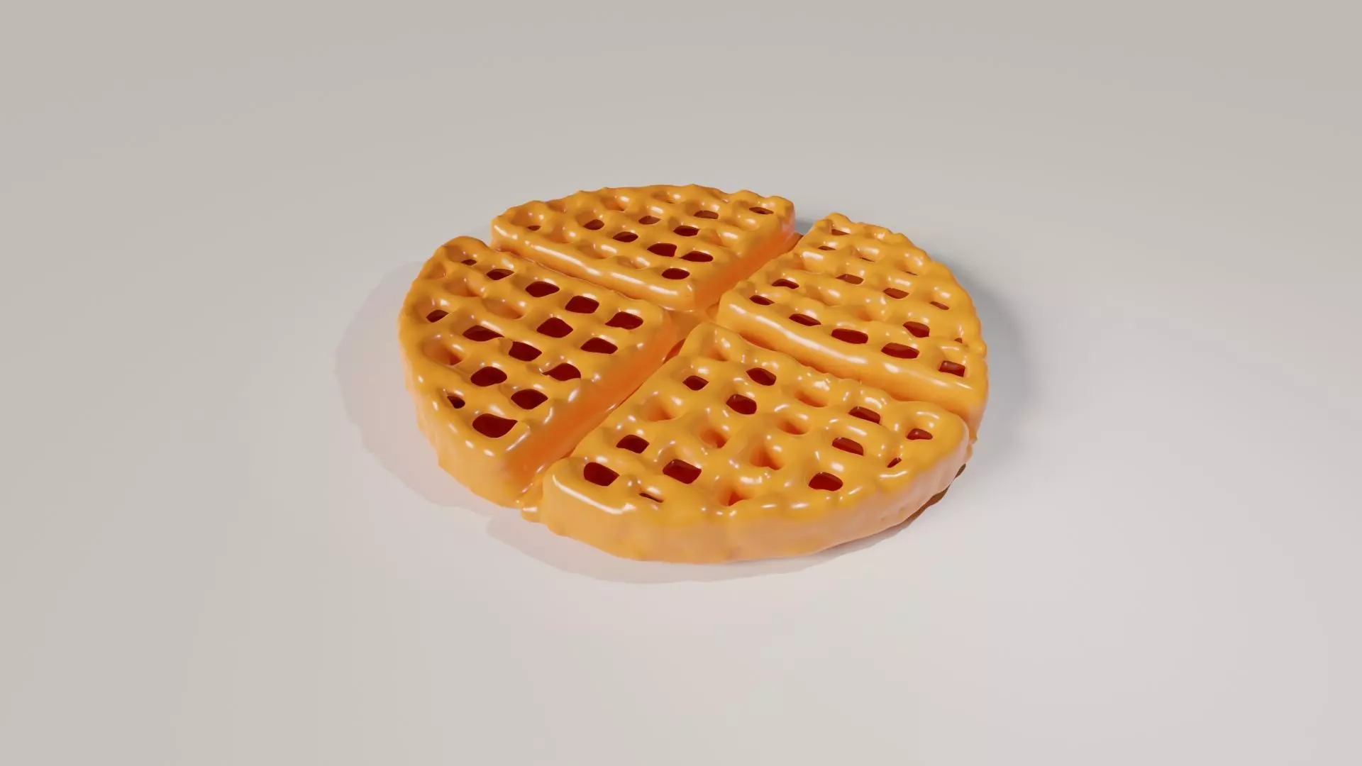 Waffles Procedural Modelling With GEOMETRY NODE 3D print model