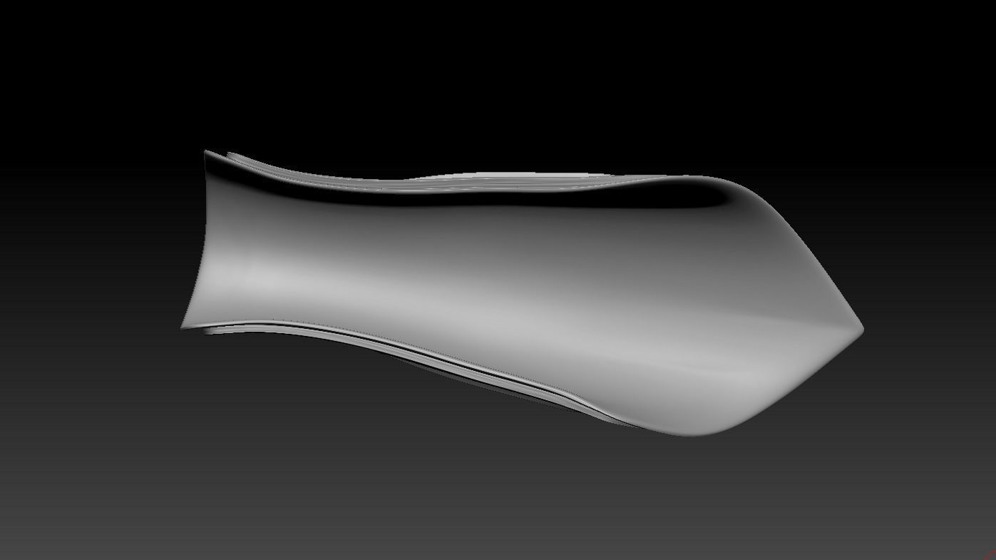 High-poly model Bracer motorcycle seat 3D model_3