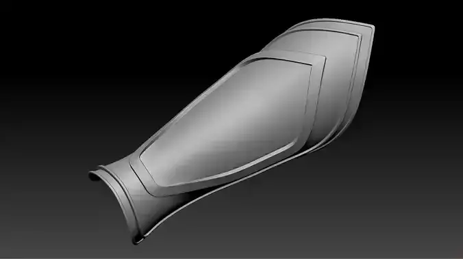 High-poly model Bracer motorcycle seat