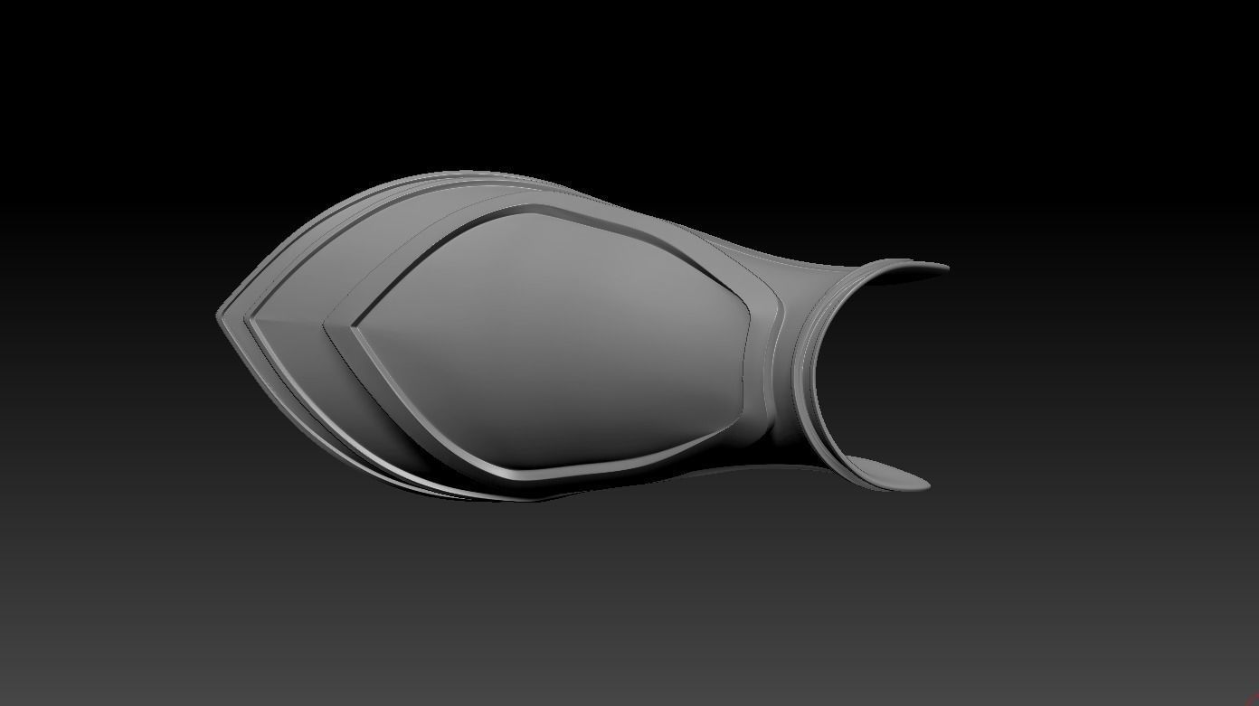 High-poly model Bracer motorcycle seat 3D model_4