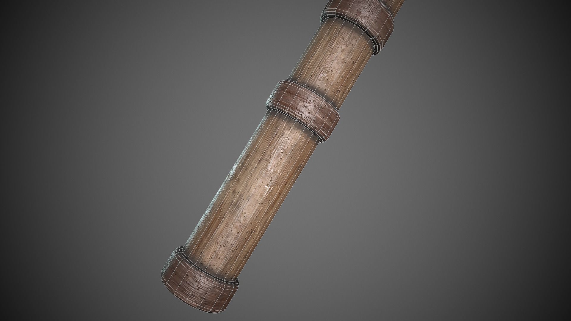 Spiked Melee Weapon Medieval Low-poly 3D model_1
