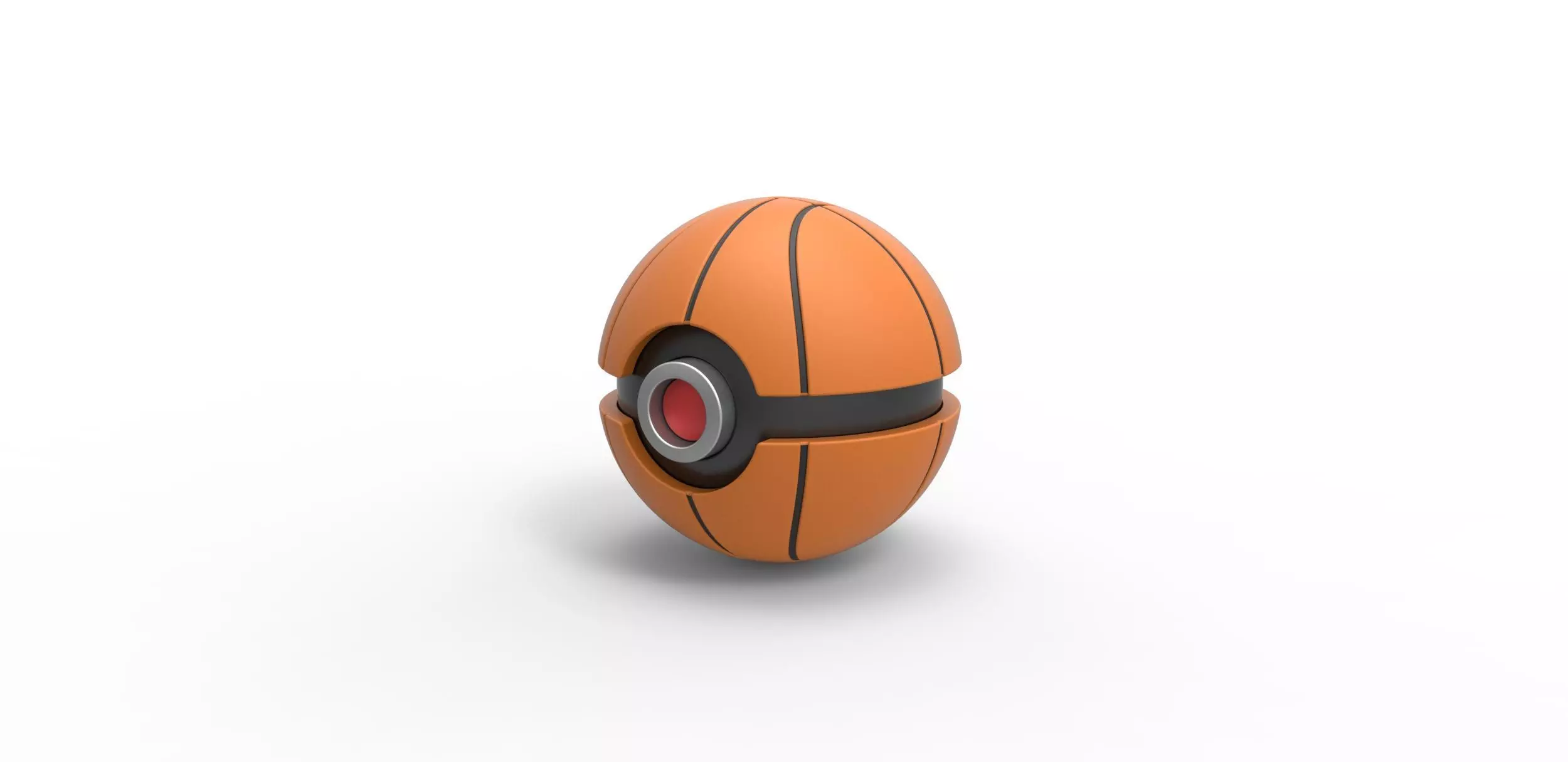 Basketball style orb 3D print model_0