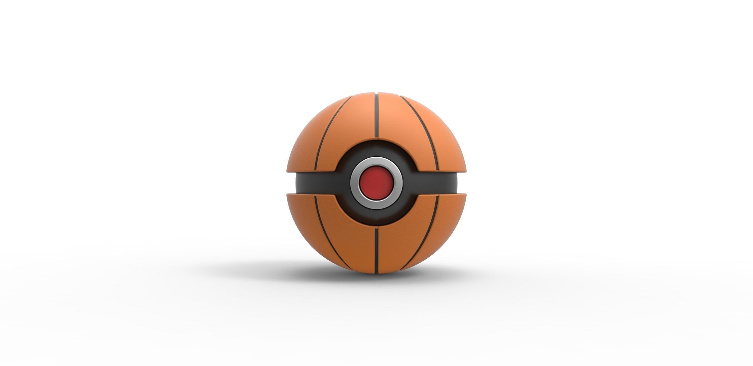 Basketball style orb 3D print model_2