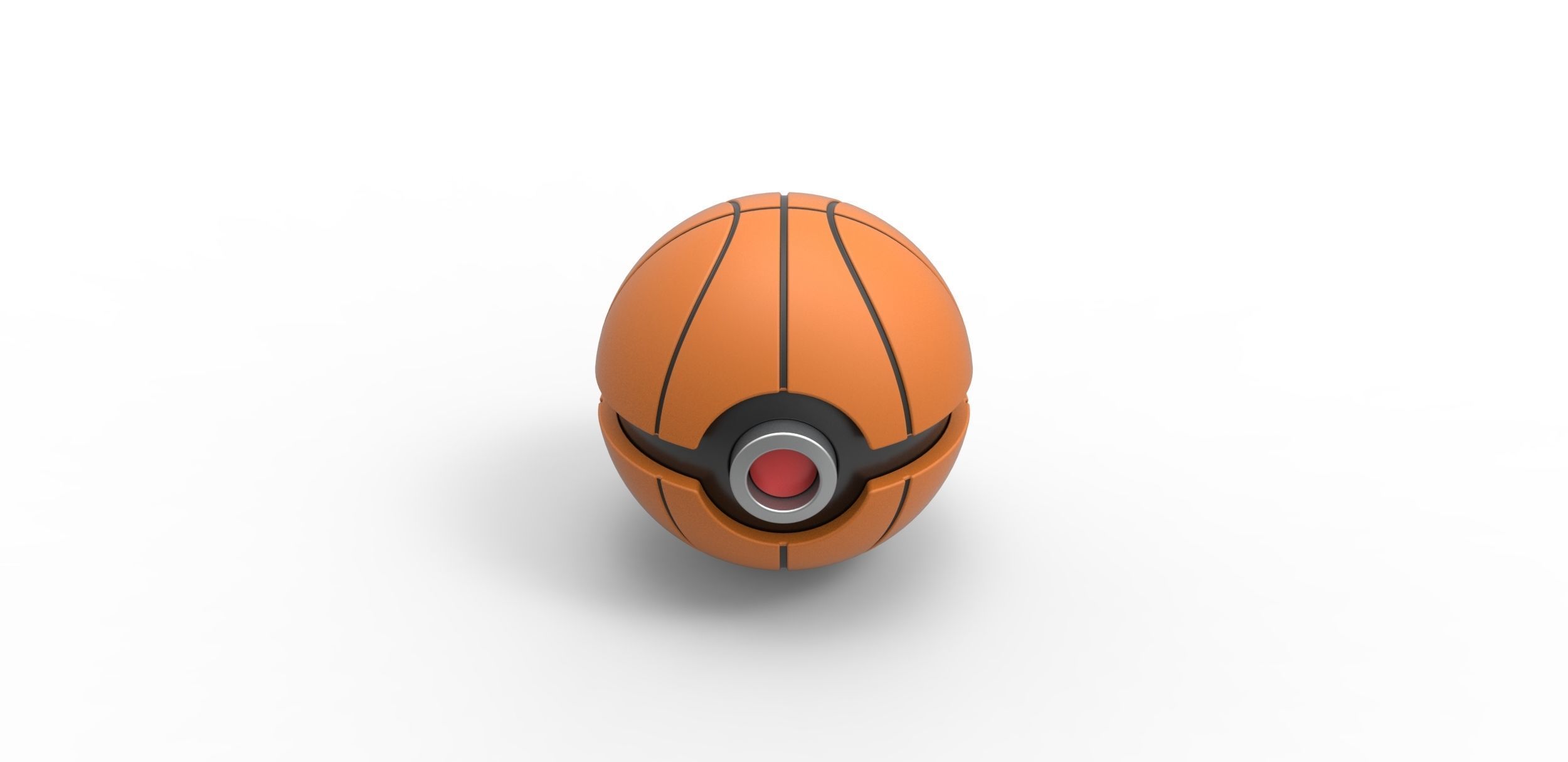 Basketball style orb 3D print model_3