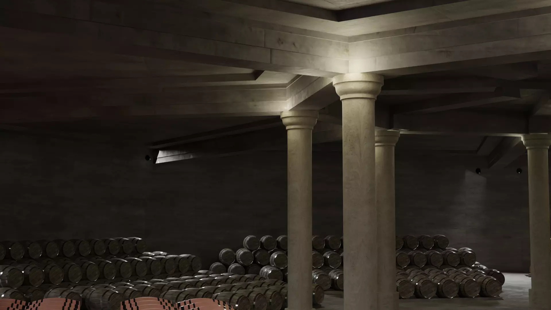 Wine cellar 3D model