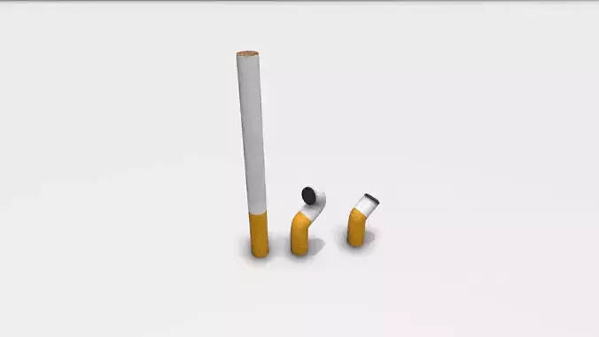 Cigarettes cigarette Low-poly 3D model