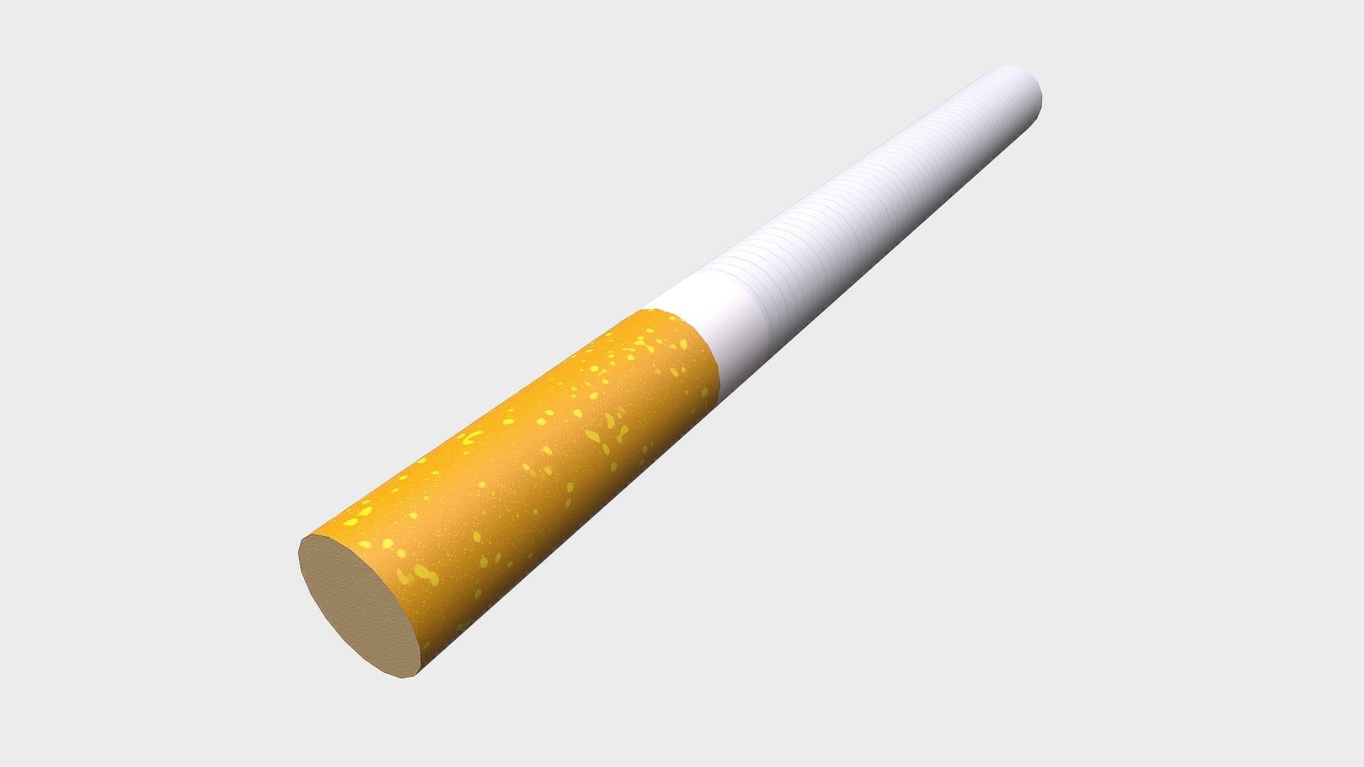 Cigarettes cigarette Low-poly 3D model_9