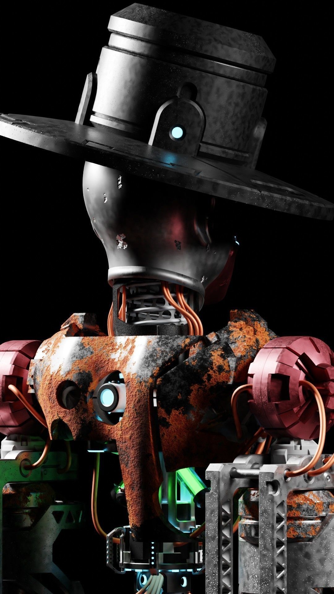 Scifi Robot Rusty 3D model_3
