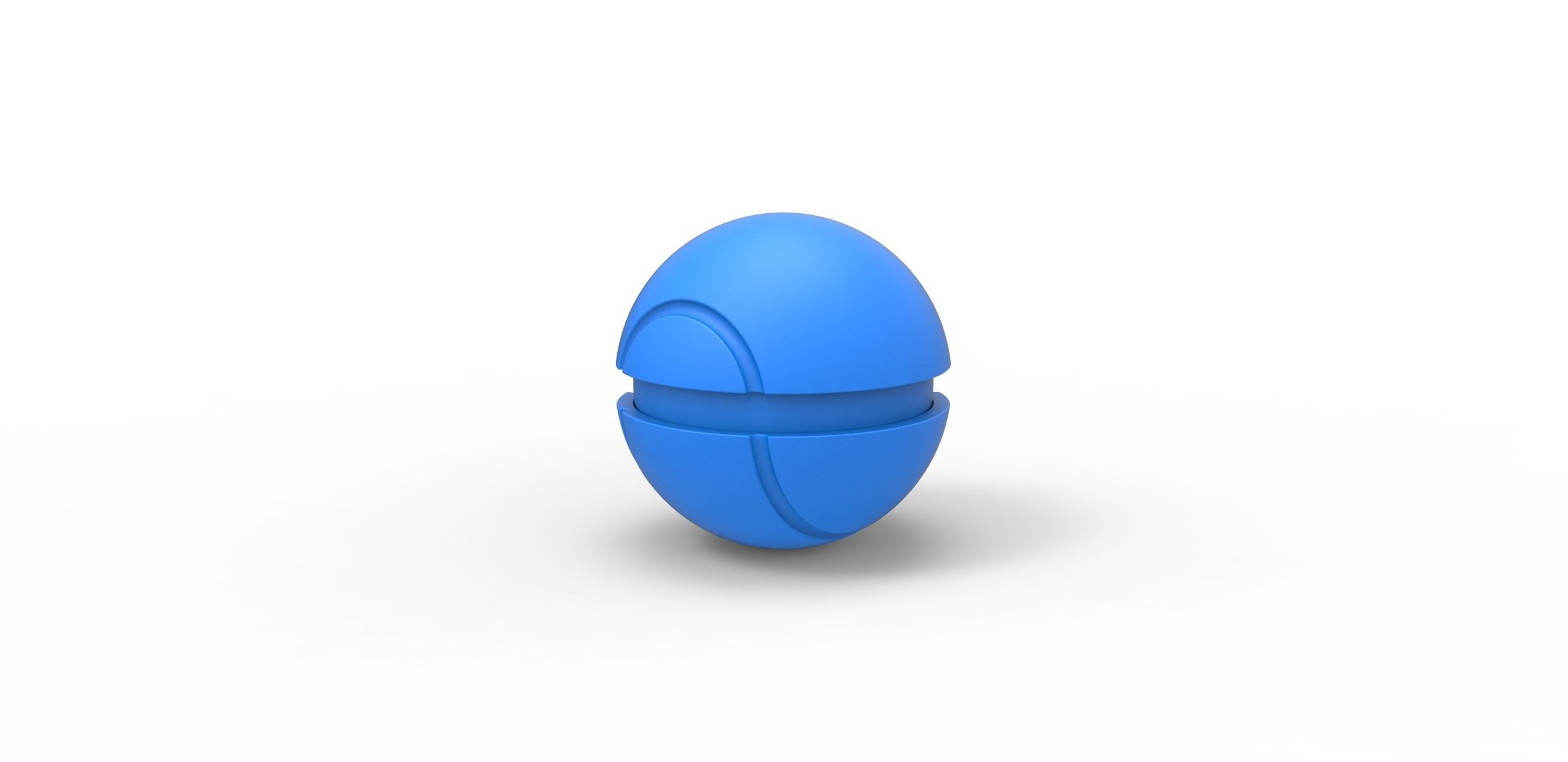 Tennis ball style orb 3D print model_16