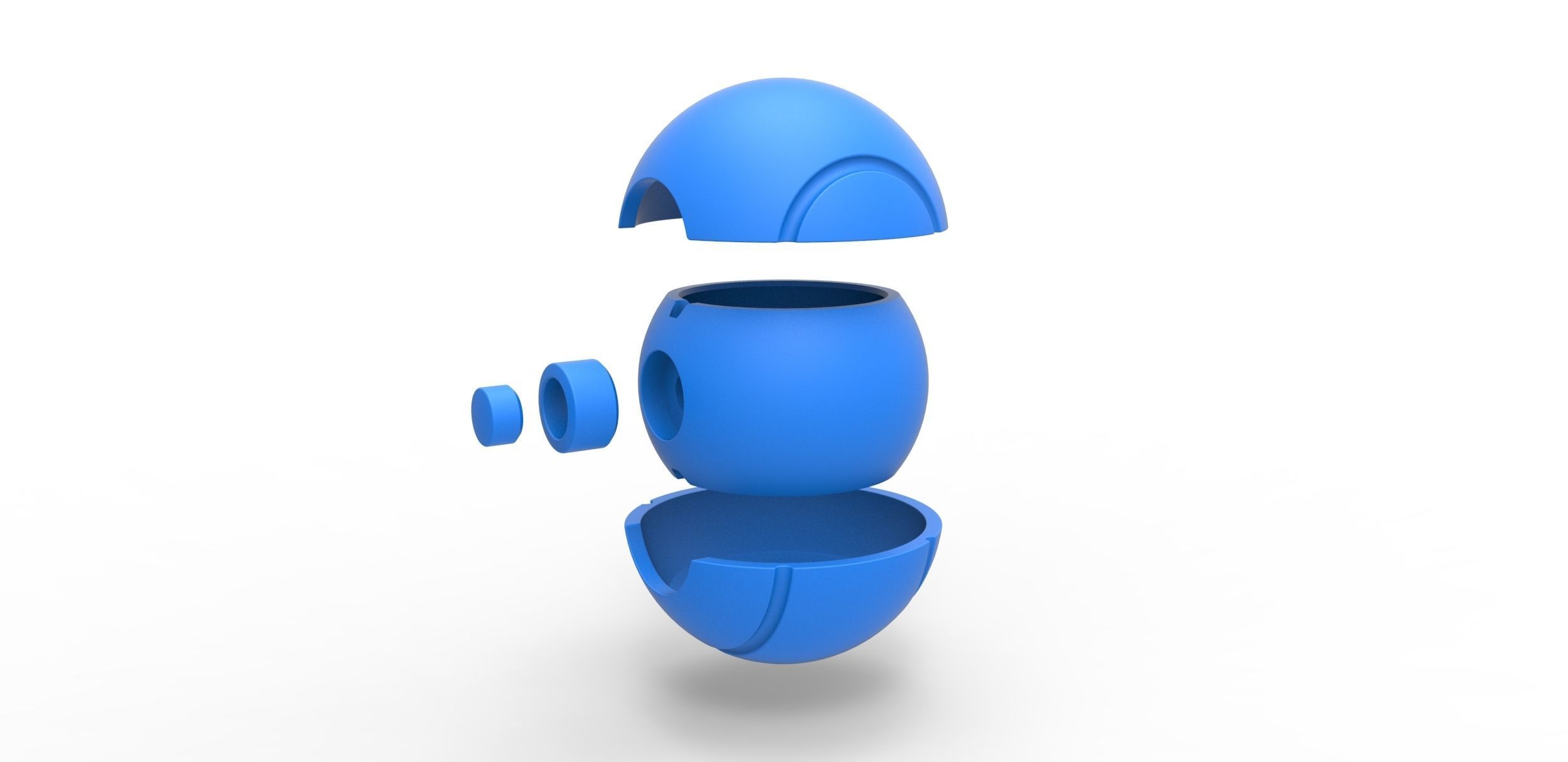 Tennis ball style orb 3D print model_18