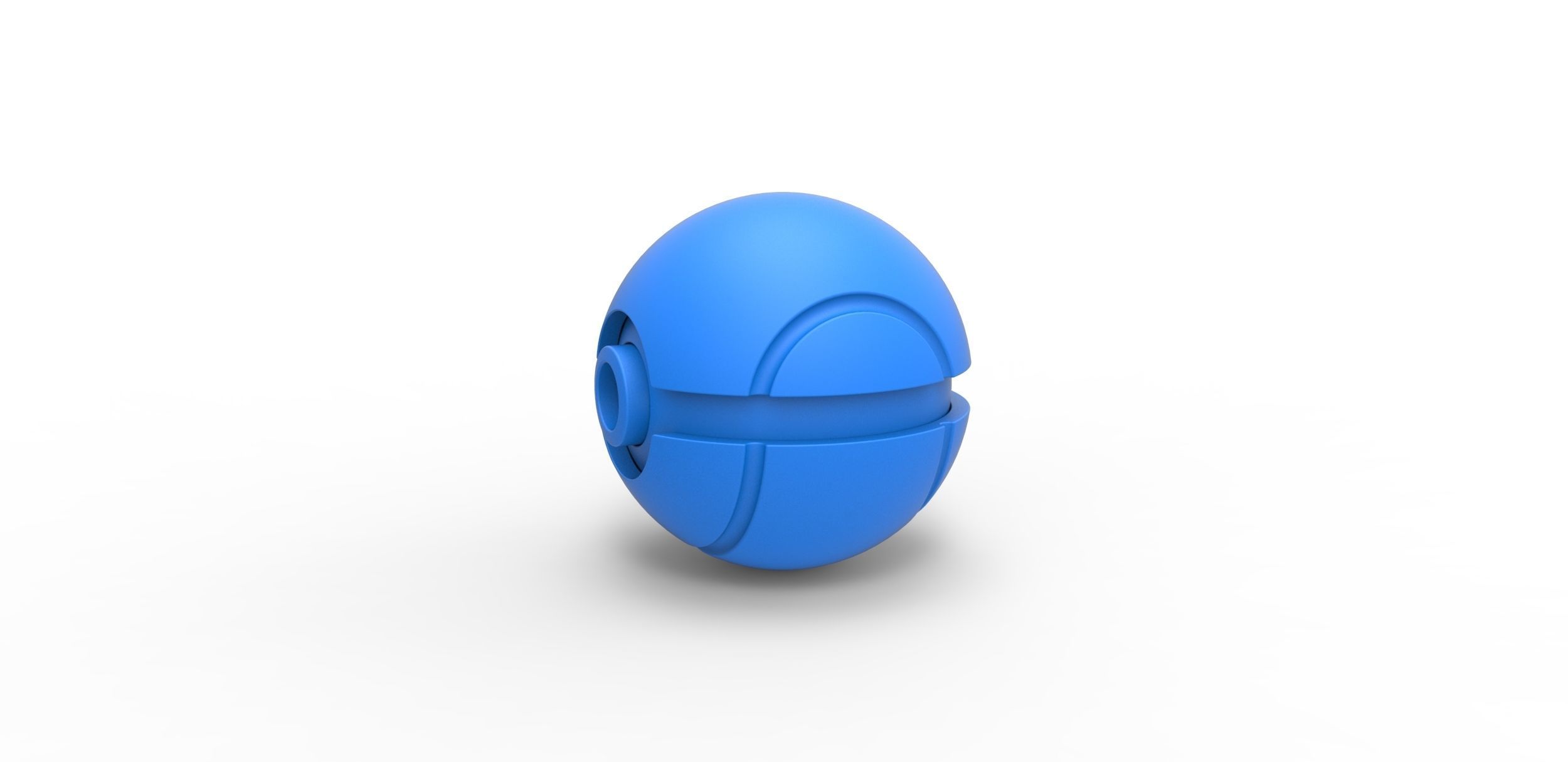 Tennis ball style orb 3D print model_14