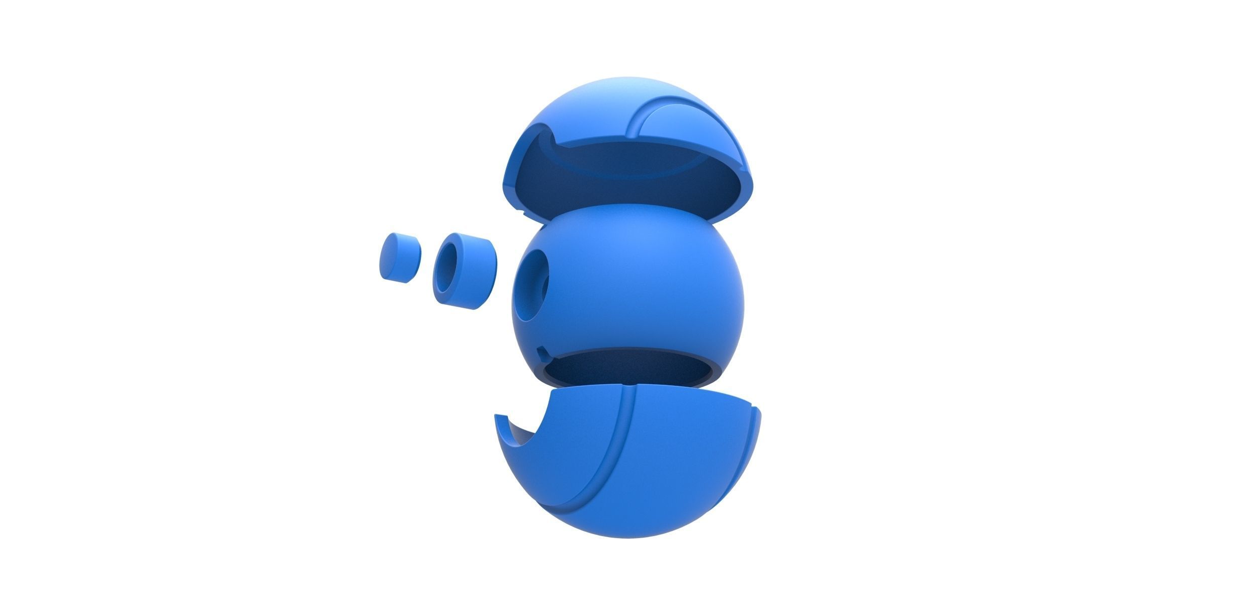 Tennis ball style orb 3D print model_19