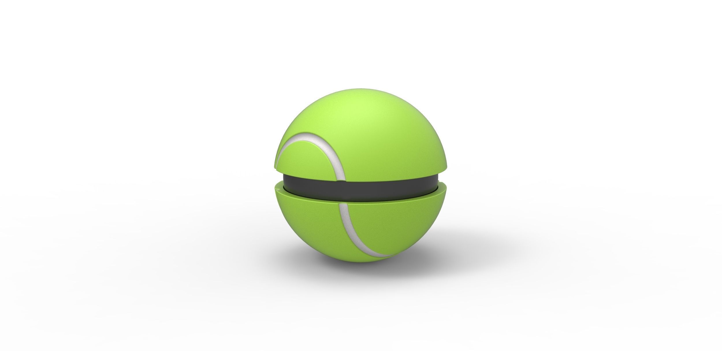 Tennis ball style orb 3D print model_7