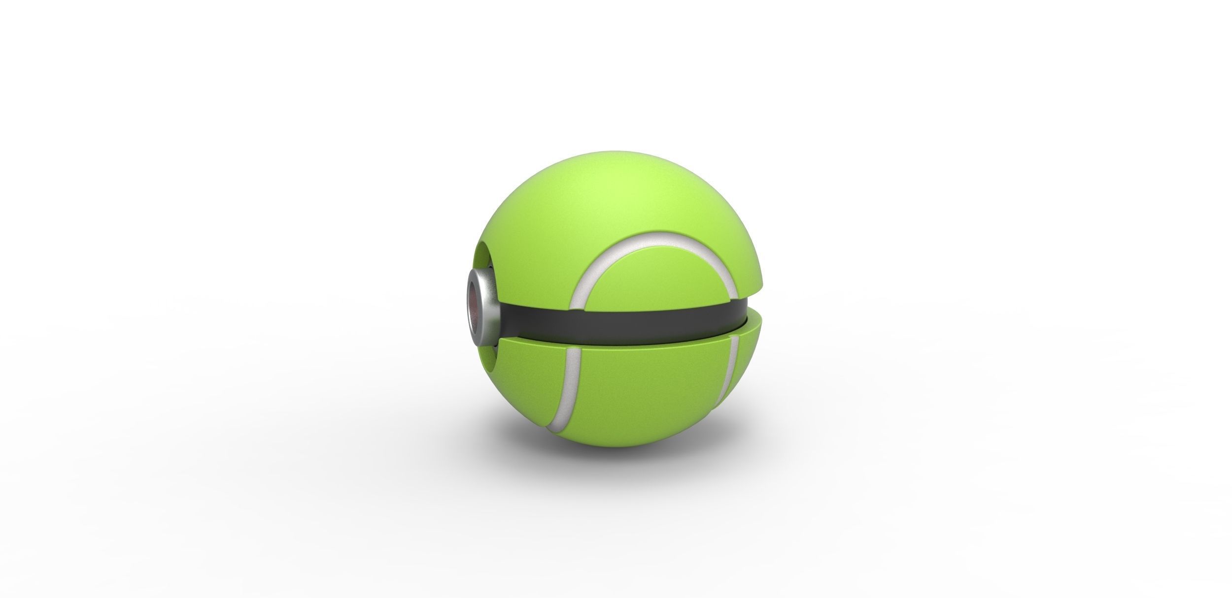 Tennis ball style orb 3D print model_5