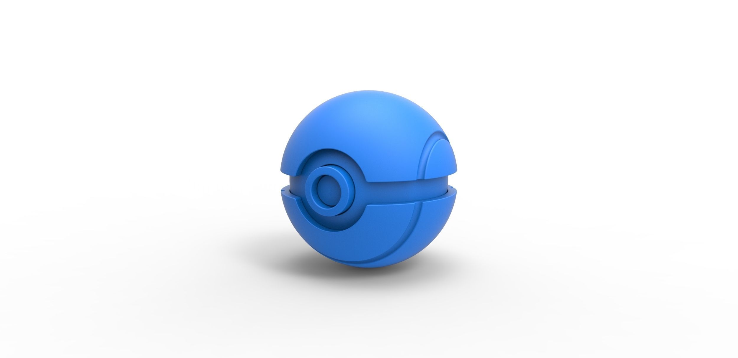Tennis ball style orb 3D print model_9