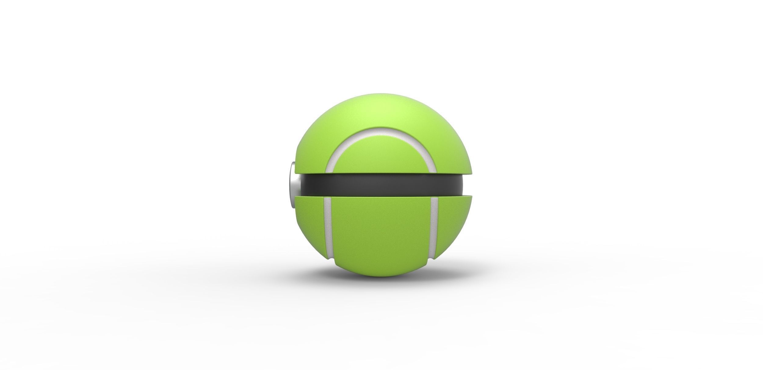 Tennis ball style orb 3D print model_6