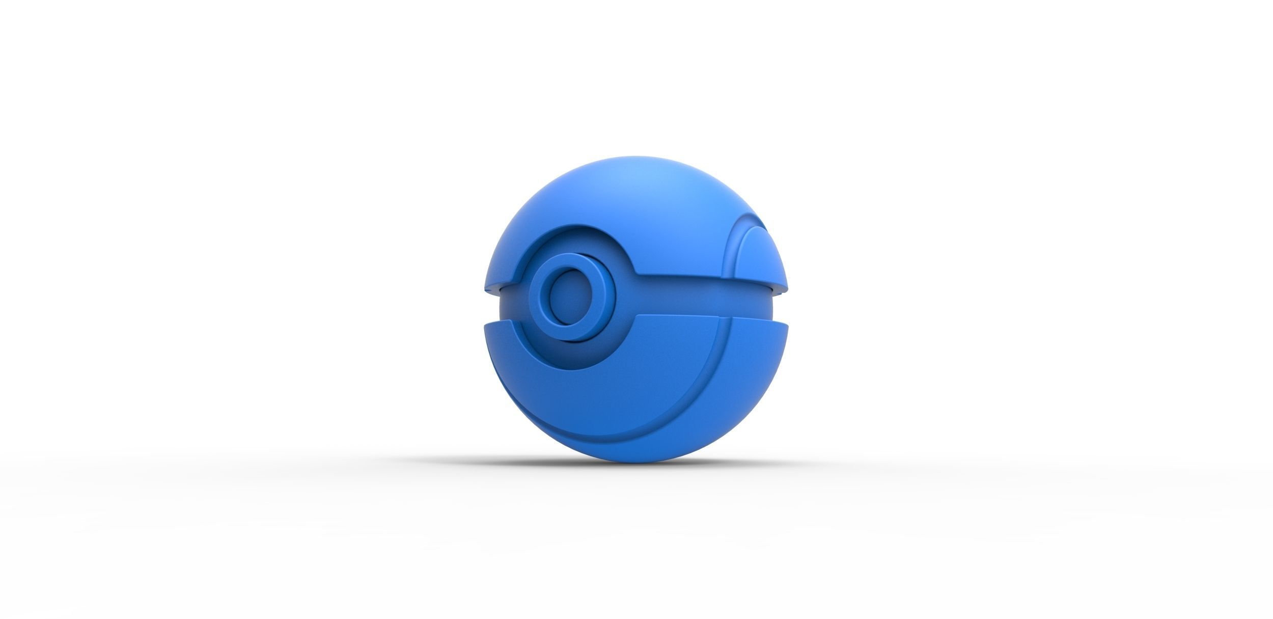 Tennis ball style orb 3D print model_10