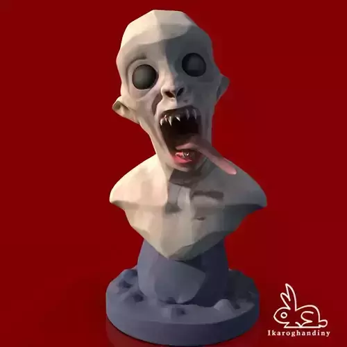 Vampire bust of demon