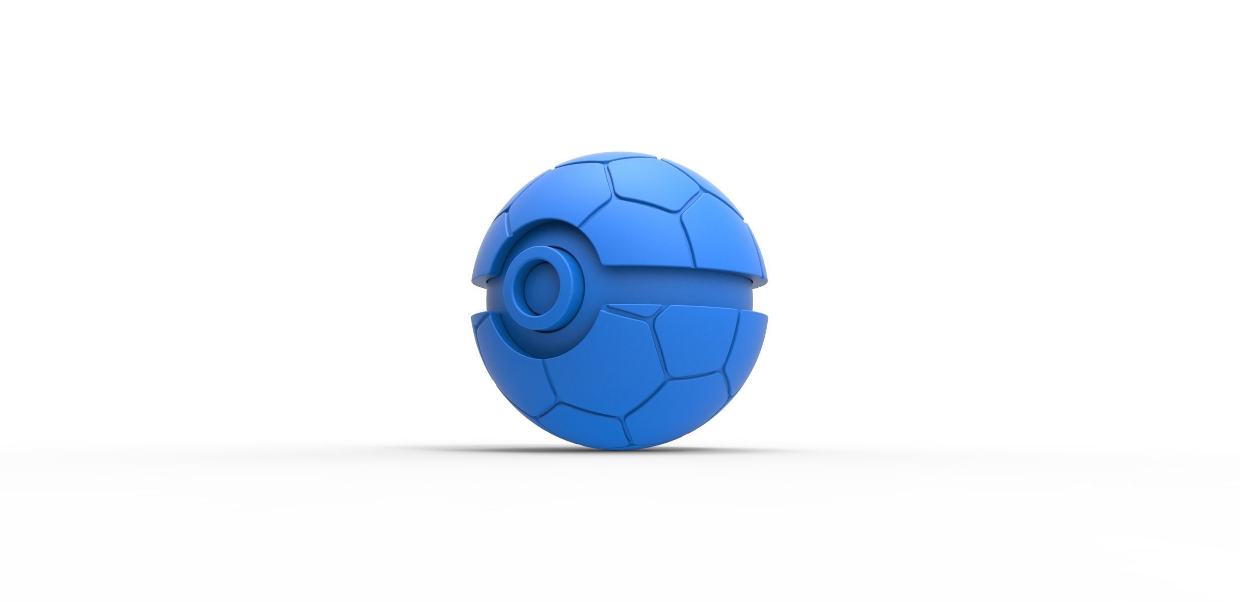 Soccer ball style orb 3D print model_10
