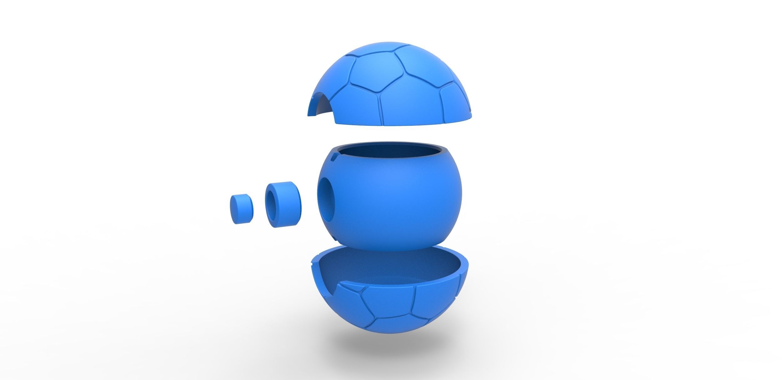 Soccer ball style orb 3D print model_18